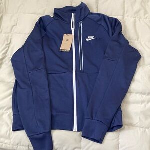 New Nike N98 Tribute Jacket Men's Midnight Navy/White